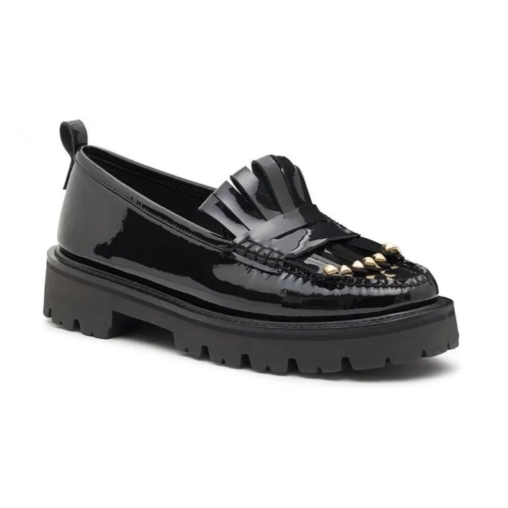 Anthropologie Bass Weejuns Laney Patent Leather Loafers